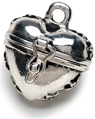 Jewelry Designer BG2025 Charm Prayer Box Puffy Heart, 1.04x6.35x7.62 cm, Multicolour