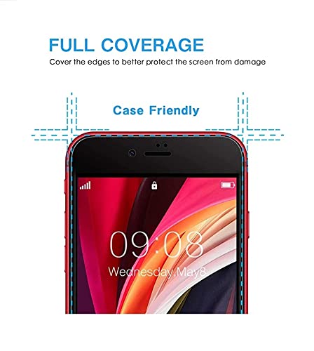 Image of STP FEEL [2 Pack Military Grade Premium Tempered Glass For iPhone 6 / iPhone 6S (4.7 Inch) Edge to Edge Super Tough 9H Hardness Screen Protector Guard with Easy Installation Kit