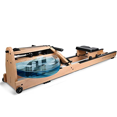 Wonder Maxi Water Rowing Machine, Wooden Water Resistance Rower with LCD MonitorÂ forÂ Home Gyms Use Indoor Training Fitness Exercise Sports (Electric Pump Included)