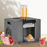 Glowdora Schneeflocken Eismaschine, Maschine Für Geschabtes EIS, Kommerzieller Elektrischer Eiscrusher, Eismaschine Und Schneekegelmaschine Für Zuhause, Restaurants Und Imbisswagen. Grey