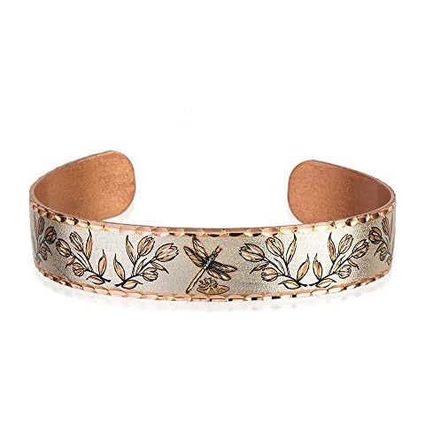 Women’s Artisan Handcrafted Dragonfly Bracelets-Open-ended Adjustable Copper Cuff Dragonfly Jewelry, Dragonfly Gifts for Women Cover