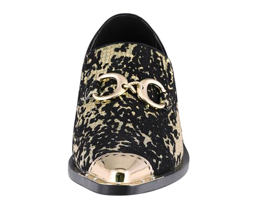 Amali Sparkling Smoking Slipper with Metal Tip - Men's Dress Shoes - Party Loafers for Men - Metallic Loafers for Men - Mens Disco Shoes - Designer Shoes4