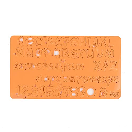 Sweet Stamp by AmyCakes Plastic Magical Numbers, Symbols and Letters in Uppercase and Lowercase, for Embossing Cakes