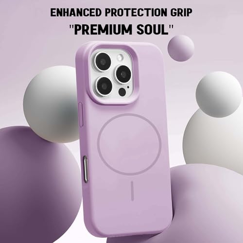 Image of Kratos Active Grip Silicone Case Cover Compatible with iPhone 15 Pro Max - Enhanced Protection, Wireless Magnetic Charging Case with Raised Edge Camera & Screen Protection, Shock-Resistant Design