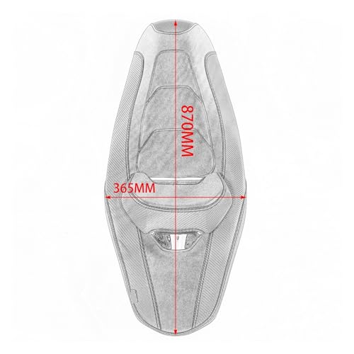 Housse de selle moto NMAX contre le mal de dos avec coussin ergonomique - 7
