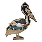 Estatua De Pelícanos De Madera, Estatua De Pelícano Con Luz, Decoración De Pelícanos Huecos, Adornos Tallados De Pelícanos De Madera 3D, Decoración Hogar 3D, Manualidades Regalo Navideño, Decoración