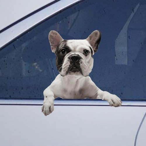 Image of Rench Bulldog Car Window Stickers Rench Bulldog Car Decal Animal Pet Window Decal Window Bumper Decals Decor for Car Truck Window Wall Gift to Dog Lover