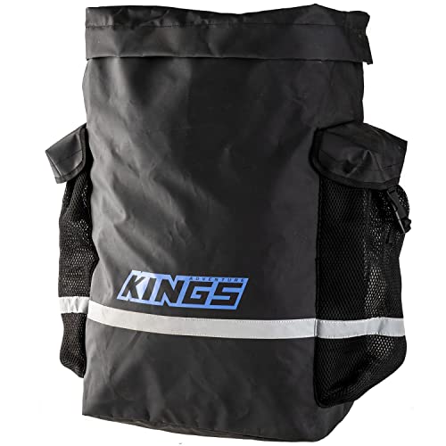 Kings Premium 48L Dirty Gear Bag 400GSM PVC 2 Side Pockets Heavy Duty Finish 4WD Black