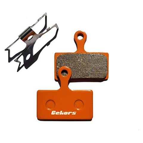 Gekors Ceramic Bicycle Disc Brake Pads for Shimano XTR/Deore/SLX/Alfine,1 Pair with a Spring Cover