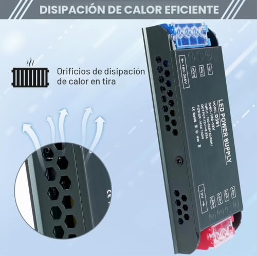 Miniatura 6 de Axfee Transformador 220v A 24v, 100w Controlador Led Voltaje Constante