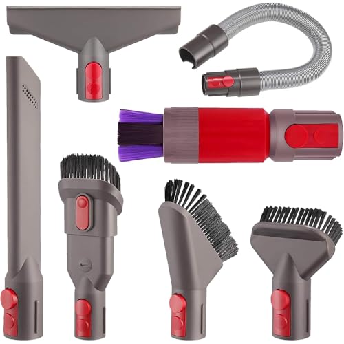 Replacement Attachments for Dyson Cordless V15 V12 V11 V10 V7 V8 Brushes Extension Hose Mattress Brush Crevice Accessories Kit 7pcs
