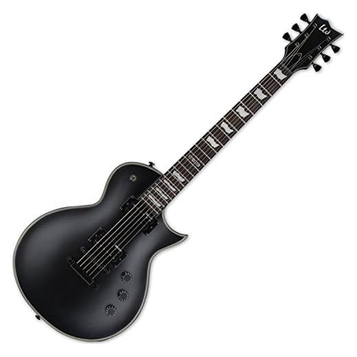 ESP LTD EC-256 Guitarra Eléctrica, Negro Satinado