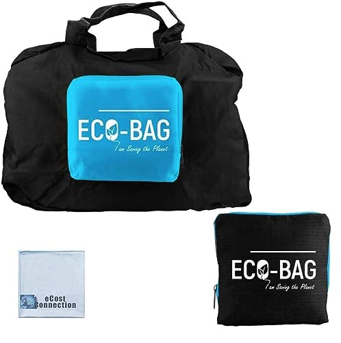 Foldable Lightweight Travel Duffel Bag Luggage for Sports Gym Water Resistant - Blue