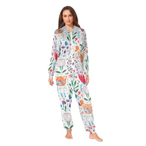 Combinaison pyjama de Pâques une pièce premium floral sauge