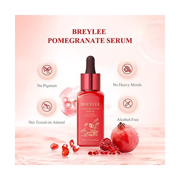 Hydrating-Serum-BRYELEE-Hydrating-Facial-Serum-Anti-oxidation-Pomegranate-Serum-Moisturizing-Serum-with-Red-Pomegranate-Extract-Hyaluronic-Acid-Refreshing-Serum-Routine-Skincare30ml-1-fl-oz BRYELEE Hydrating Facial Serum Anti-oxidation Pomegranate Serum