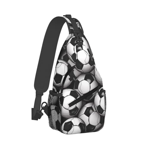 Bolso cruzado estilo balón de fútbol para hombres y mujeres miniatura 2