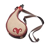 LEAK PROOF Bota Bag – 750ml Spanish Wine Skin – Premium Leather Canteen With Heavy Duty BPA-Free Bladder Liner and Comfortable Shoulder Strap