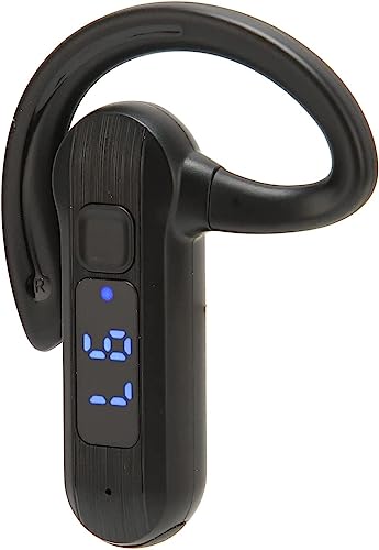 骨伝導 集音器イヤホン しゅうおんき 片耳骨伝導ヘッドフォン 骨伝導 5.2、集音机開放型オープンイヤー防水ヘッドフォン、マイク付き、LED パワーディスプレイ付き、Type-C 充電、車の運転用 外音取込み高齢機能