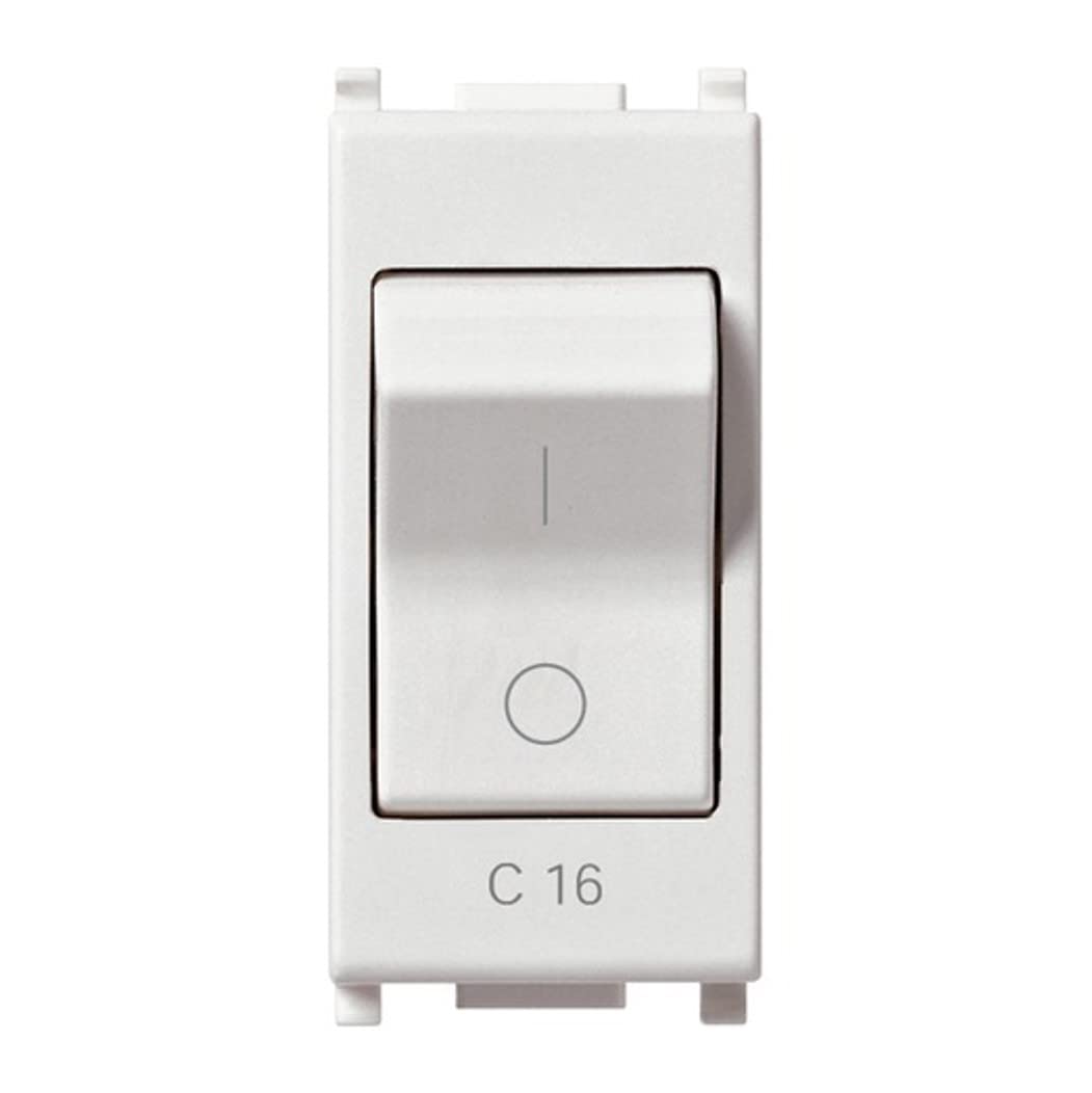 Vimar serie plana - Interruptor magnetotermico 1 polo+neutro c16 230v blanco