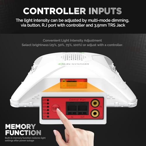 Sun System P4000 HelioGrow LED Grow Light for Indoor Plants - 400 Watt, High Efficiency Full Spectrum Dimmable Diodes, Daisy Chain up to 512 Units, 2 Year Warranty, Mounting Hardware Included by Sun System - Image 6