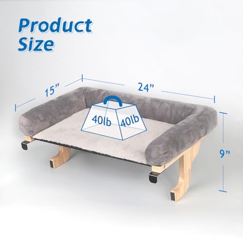 image for Zakkart Cat Perch for Window Sill with Bolster - Orthopedic Hammock De