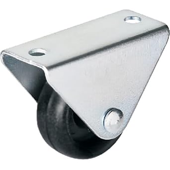 HTS 102 Sabit Mobilya Tekerleği 32mm - 20 Kg Kapasiteli Küçük Tabla Teker, Sehpa, Palet ve Dolap İçin Galvaniz Kaplama Mini Makara Tekerlek - 4 Adet