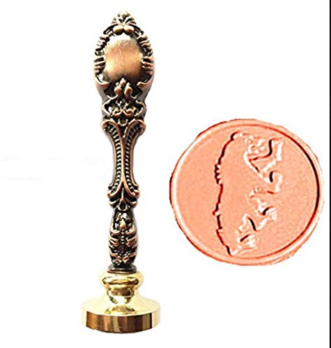 MNYR Bear Jump Wax Seal Stamp Bronze Metal Handle Decorative Invitations Xmas Package Seal Wax Seal Sealing Stamp Set