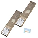 【気軽に使える段ボールタイプの爪とぎ】猫の爪とぎ キャットニップ付き ストレス軽減 家具やカーペットを守る 紙 ブラウン (2)