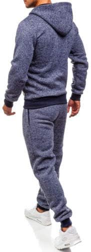 Geagodelia Tuta Sportiva a Maniche Lunghe Uomo Felpa con Cappuccio e Zip  2PC Tinta Untia Tute Pantaloni in Cotone Completo Invernale Jogger per  Palestra : Amazon.it: Abbigliamento
