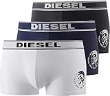 DIESEL Logo Diesel Boxer 3pack, Herren Pants, tolle Styles, S M L XL XXL (L, Schwarz, Weiß, Blau)