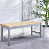 BTGGG Wooden Dining Bench Indoor Kitchen Corner Bench Seat 2 People Dining Table...