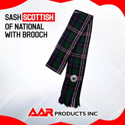 Image of AAR Womens Tartan Clan Sashes Ladies Brooch Scottish Highland - 90 x 10.5 Inches