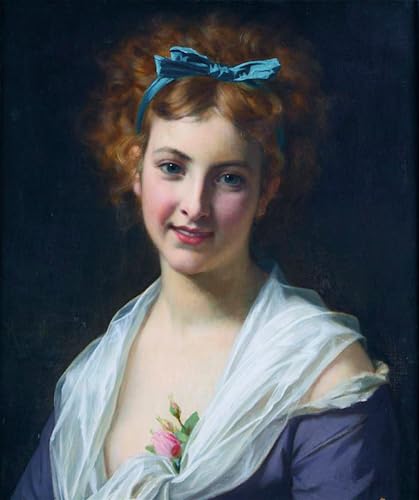 Impressions d'art mural femme sans arc Hugues Merle, affiche vintage haut de gamme 60x90