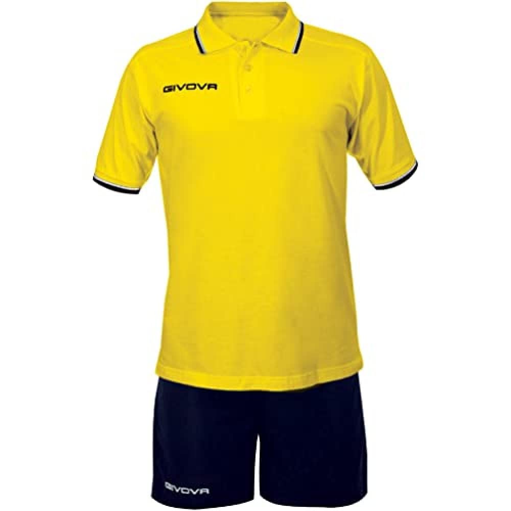 Givova, kit street, yellow/blue, 4XS