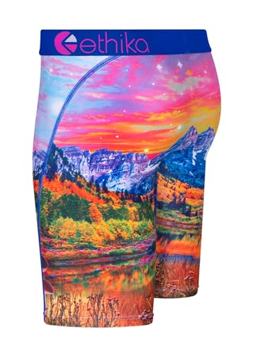 Image of Ethika Men's Aero Super Combed Cotton Regular Fit Solid Antimicrobial Trunks with No Marks Waistband (Pack of 3)