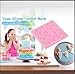 Silicone Baking Mat for Fondant and Chocolate, Letter Flag Bunting Cake Decoration Tool, Soft Non-Stick Pastry Mat