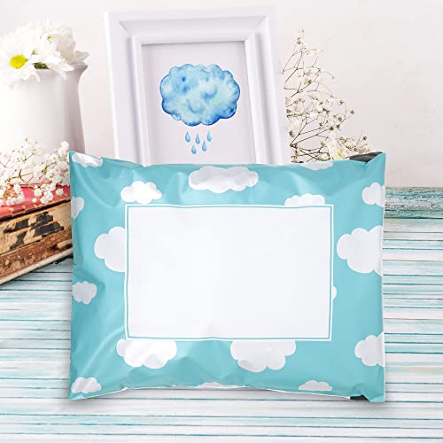 Image of Inspired Mailers - Poly Mailers 6x9-100 Pack - Clouds (Writable Area) - Small Shipping Bags - Polymailers 6x9 - Small Package Bags - 6x9 Mailing Bags for Shipping