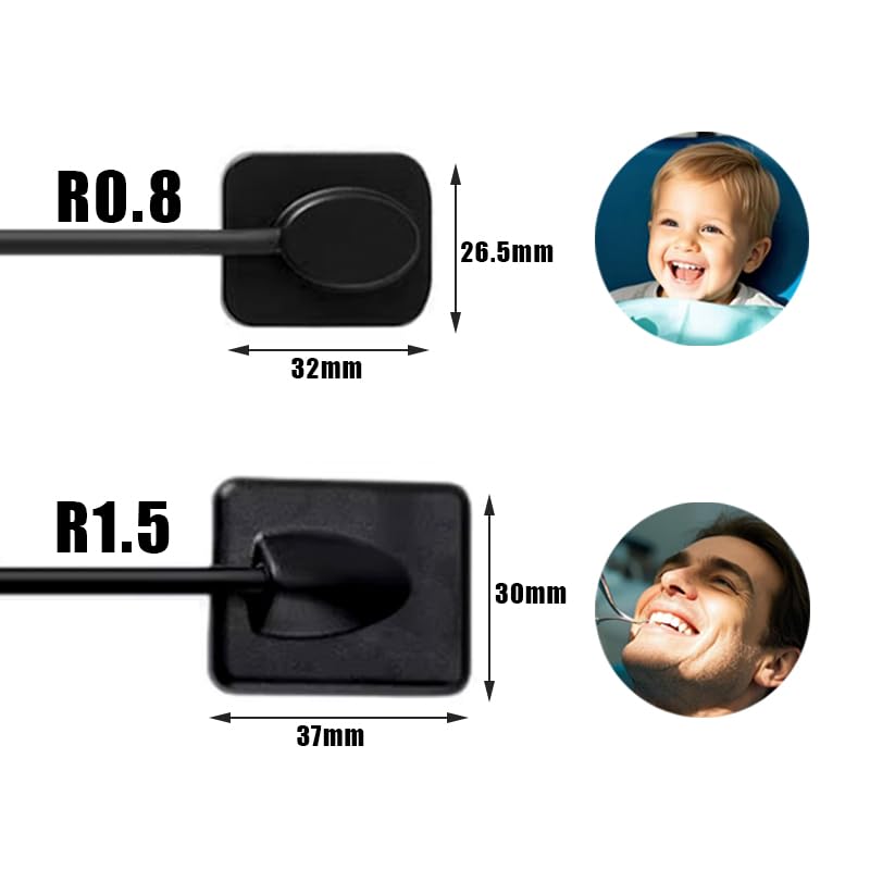 Dental X-Ray Sensor Veterinary Radiovisograph HD Digital Intraoral Imaging System Portable X Ray Digital Sensor (0.8 (21x21mm))