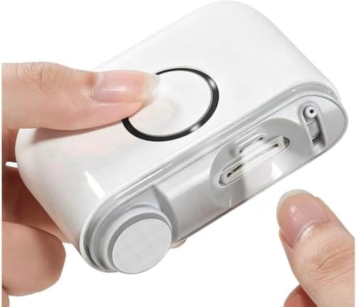 ONEDONE Electric Nail Clipper - 3-in-1 Rechargeable Electric Nail Trimmer Polisher with Dual Blade Heads 3 Speeds Fingernail Grinder for Trimming & Polishing Nails White