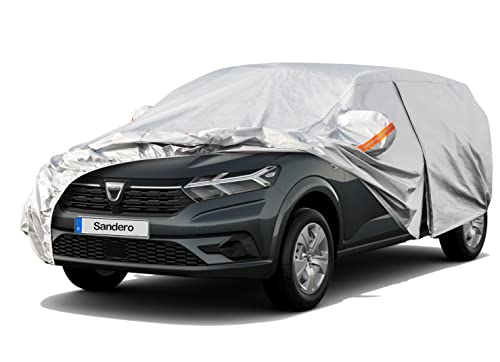 Kayme Bâche Voiture Étanche Respirante Compatible avec 2008-2022 Dacia Sandero(Pas pour Stepway), 6 Couches Housse de Protection Voiture Extérieur. Expédier Depuis Un Entrepôt Européen.