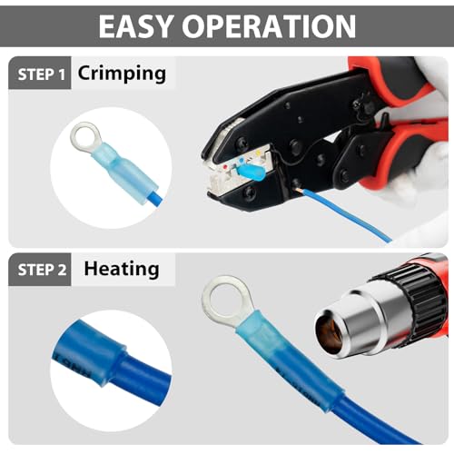 Cosses thermorétractables de câblage électrique étanche pour rénovation de bateau