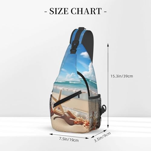 Bolso Sling para Hombre y Mujer, Negro, Un tamaño miniatura 2