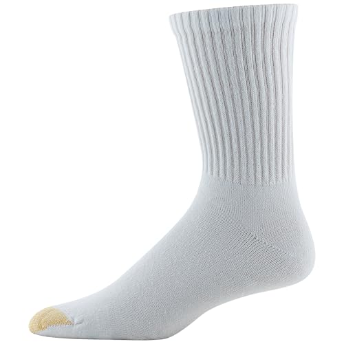 GOLDTOE Men's Cotton Blend Athletic Crew Socks, 6-Pairs3