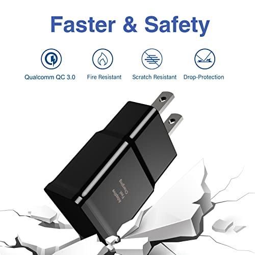 Type C Charger Fast Charging,Android Phone Charger Block With Usb C Charger Cable 6.6Ft For Samsung Galaxy S22/S21/S20/S10/S10 Plus/S10E/S9/S8/S21Ultra/S22+/S22 Ultra/Note 8/9/10/20,2 Pack #TOP1