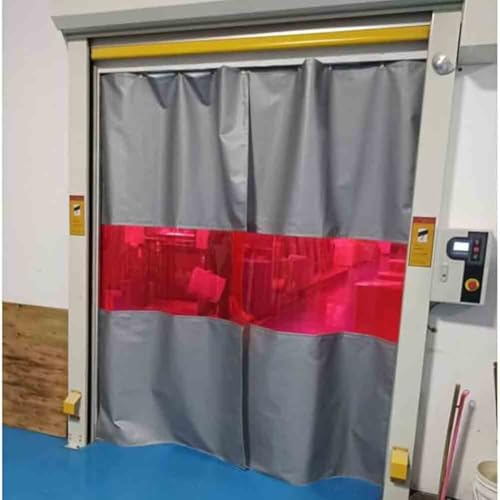 Ognioodporny ekran spawalniczy Wytrzymała kurtyna z włókna szklanego do bariery warsztatowej 1 opakowanie(24.6x8.3ft)