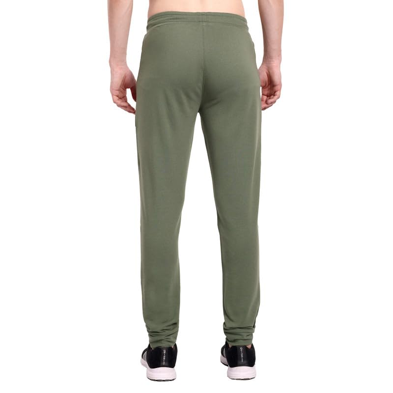 Image of ONE SKY Winter Wear Track Pants for Men, Versatile Joggers, Breathable Cargo Lower, Durable Sports Trackpants, Stretchable Waistline & 2 Pockets, Cotton Blend Loungewear, Easy Care Night Pants