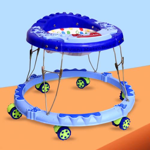 Avani Metrobuzz Baby Walker Multi-Function Musical Foldable Walker with Music Toys Bar for Kids Male and Female Baby Walker 6 Months to 18 Months (Blue) Avani Metrobuzz Baby Walker Multi-Function Musical Foldable Walker with Music Toys Bar for Kids Male and Female Baby Walker 6 Months to 18 Months (Blue)