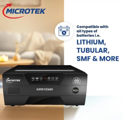 Image of Microtek Super Power 900 Advanced Digital 800VA /12V Inverter, Support 1 Battery with 3 Year On-Site Warranty for Home, Office & Shops