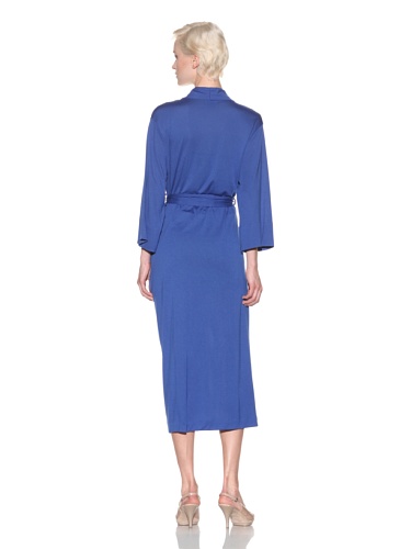 Image of Natori Shangri La Long Robe with Kimono Sleeves, Bathrobe for Women