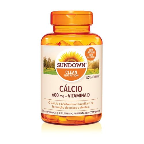 Suplemento Alimentar Sundown Cálcio 600mg + Vitamina D 120 Comprimidos